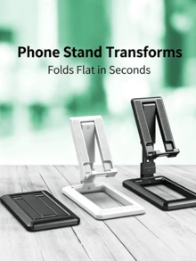 Foldable Transformable Telescopic Desktop Phone Stand, Creative Height Adjustable Portable Phone Holder, Suitable For Daily Use, Bedside Table, Online Classes, E-Commerce Photography, Gift Idea, Desktop Storage, Stable Base, Travel Essential, Hands-Free Viewing - Multicolor - View 4