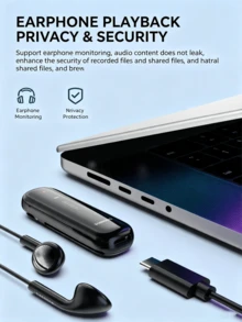PHILIPS VTR5170 Voice Recorder HD Noise Reduction Speech-To-Text One-Key Portable Professional Noise Canceling - View 2