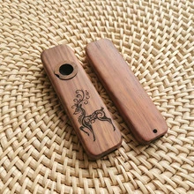 Solid Wood Kazoo, Professional Performance Instrument, Comes With Diaphragm And Lanyard, Performance Grade Mouth Instrument, Convenient And Durable, Suitable For Playing Instruments, Gatherings, Camping Performances, Wind Instrument Accessories, Music Room Supplies, Outdoor Stage Performances And Parties - Multicolor - View 1
