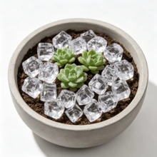 30pcs Clear Acrylic Ice Cube Decorations For Decor, Photography Props, DIY Crafts, Party Favors, Gift Bag Fillers - Multicolor - View 3