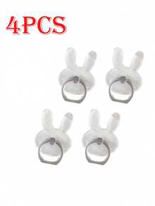 6pcs/5pcs/4pcs/3pcs/2pcs Dudukan Ponsel Transparan Kartun Lipat dengan Cincin Penahan, Bentuk Hewan, Bulat, Bunga - beraneka warna - View 38