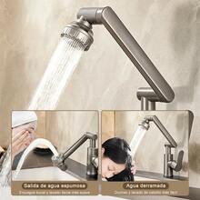 Grifo Cocina Acero Inoxidable Mezcladora Fregadero 1080° - Unitalla - Ver 3