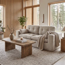 Goeurvant Modern Affordable Corner Sofa Modular Sofa Freely Combinable DIY 2 To 4 Seater Chenille Sofa Comfortable For Living Room Small Spaces,Light Grey - 淺灰色 - 查看 2