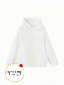 Balabala Chaqueta cortavientos con capucha ligera y fina para niños y niñas, ropa de exterior empaquetable para verano - benbai - Ver 3