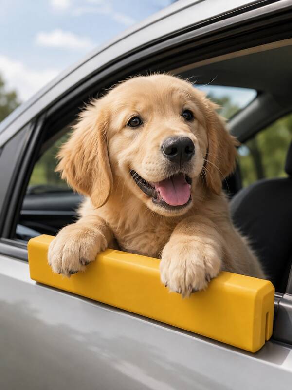 2 piezas/1 pieza Almohadilla protectora de ventana de coche para mascotas, protector de borde de ventana para perros, protección contra arañazos y garras, accesorio de viaje para coche, apto para sedán y SUV, disponible en múltiples colores