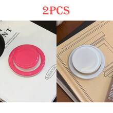 1pc Ins Style Solid Color Minimalist Magnetic Phone Holder, Strong Adsorption Suitable For Apple, Honor, Magnetic Phone Cases, Personalized Retractable Portable Desktop - Multicolor - View 37