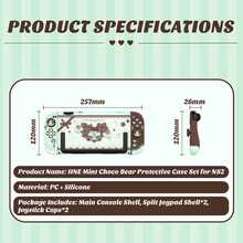 IINE Cute Protective Case For Switch 2 (2025), Silicone Joypad Cover, Hard PC Shell Cover, With Joystick Caps, Mint Choco Bear, Lightweight Full Protection With Precise Cutouts - View 7