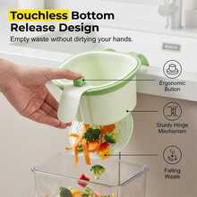 1pc Sink Hanging Strainer Basket, Multi-Purpose Sink Filter Basket, Green | Automatic Press-To-Dump Kitchen Strainer Basket, Space-Saving Faucet Hanging Filter Basket, Suitable For Home Kitchen - Multiple Styles - View 5