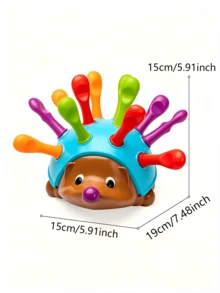 1 Set Hedgehog Educational Toy, Intelligence Development And Hand-Eye Coordination, Montessori Learning Toy, Suitable For 1-3 Years Old Children, Baby Holiday Gift - Multicolor - View 13