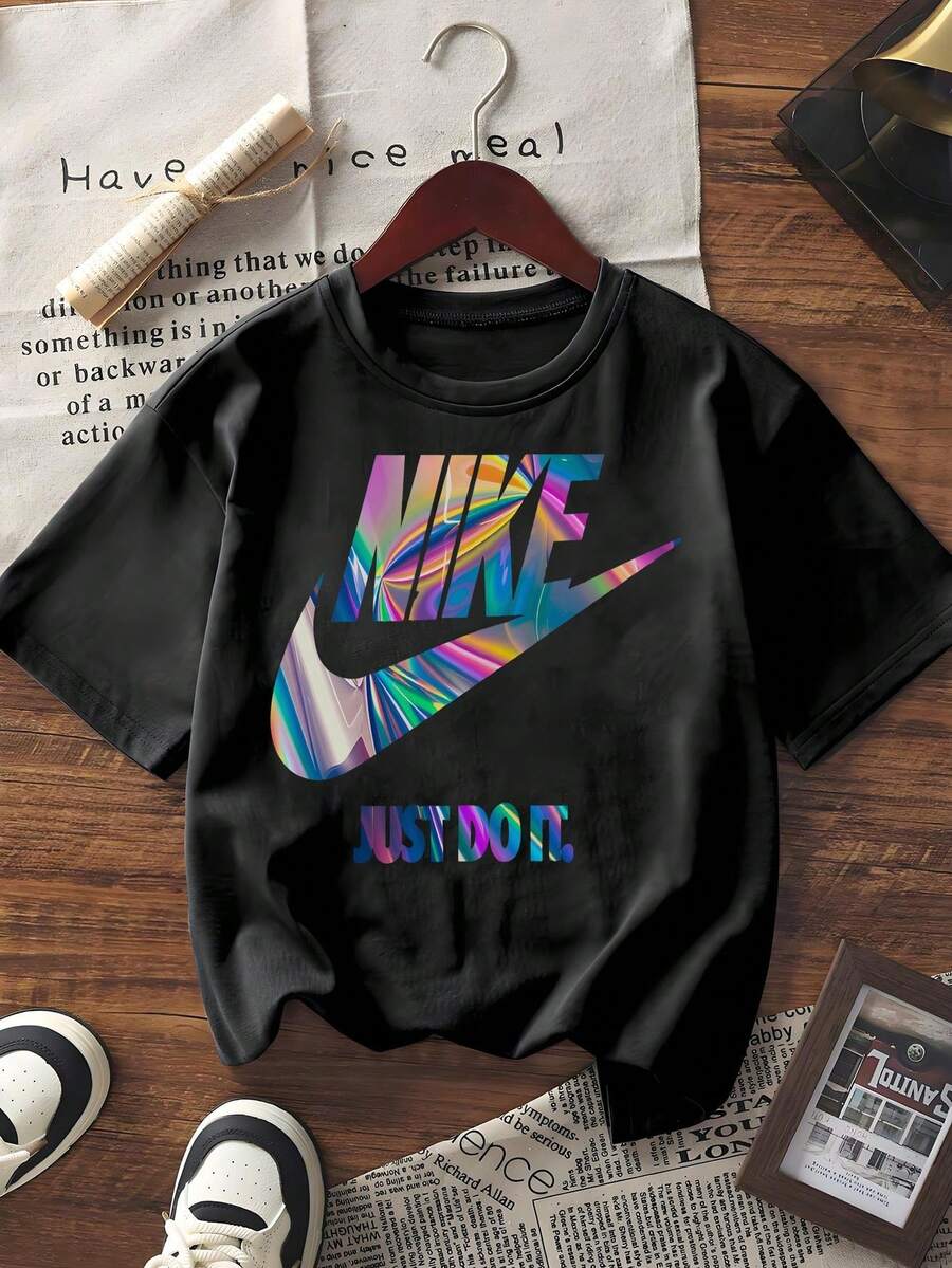 Men T-Shirts - 黑色 - 查看 1