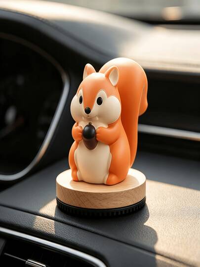 10pcs/1set Mini Resin Squirrel Figurines, Cute Animal Sculptures, Car Dashboard Decor, Desktop Bookshelf Garden Yard Micro Landscape Decoration, DIY Terrarium Handmade Accessories, Home Indoor Outdoor Party Photo Props, Cute Desktop Decor Gift