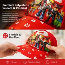 Roblox 1pc Adjustable UV Protection Baseball Cap, Gaming Style Sun Hat, Unisex, Outdoor Sports, Beach, Party Supplies, Gothic Style, Travel, Cosplay, Streetwear, Gamer Gift, Room Decor, Home Decor - Roblo Boy Hat B - View 5