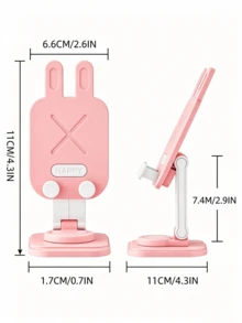 This Cute Cartoon Rabbit-Shaped Phone Stand Is Height-Adjustable, Suitable For Live Streaming, E-Commerce And Daily Viewing And Other Multiple Scenarios - Multicolor - View 8
