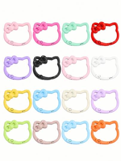 Sanrio Random 10/20pcs Hello Kitty Charms For Jeweley Making, Multi-Color Cute Keychains, DIY Keychains Pendant, Jewelry Making Supplies