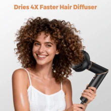 UKLISS 6-In-1 Hot Air Brush & Hair Dryer Set | 6 Detachable Replacement Heads + 3-Level Precise Temperature Control + Foldable Portable Design For Travel | Automatic Curling & Multi-Style Styling (Curled/Wavy/Straight/Voluminous) | Frizz-Free, Anti-Static, Long-Lasting Hold | Suitable For All Hair Types (Fine/Thick/Curly/Straight) | Ideal Gift (Valentine's Day/Easter/Carnival) | Suitable For Hair Salon/Home/Travel/Commute/Vacation/Party Multi-Scenario Use - Multicolor - View 8