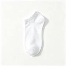 1/2/3/5/10/15/20/30/40 Pares de Meias Esportivas Masculinas Pretas e Brancas, Meias de Barco, Absorventes de Suor, Respiráveis, Tênis, Badminton, Estilo Esportivo Profissional de Corrida, Meias Curtas de Basquete Masculinas Moda Minimalista, Confortáveis, Respiráveis de Tornozelo, Cor Sólida Clássica, Minimalista, Moda, Meias Multifuncionais - Multicolorido - Visão 4