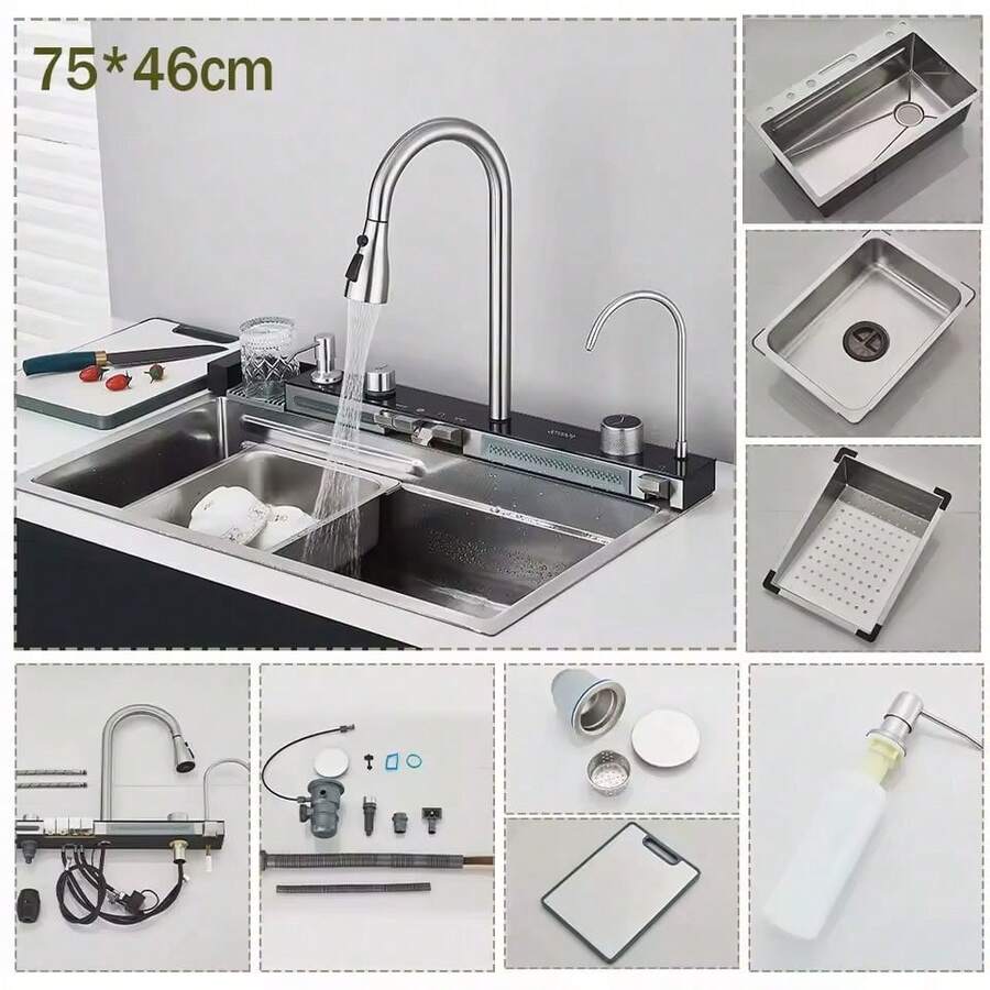 Kitchen Sinks - Fırçalanmış Nikel - Görünüm 1