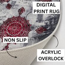 Washable Scandinavian Rugs – Nordic Designs For Modern Homes - Perfect For Living Room, Bedroom, Hallway, Kitchen - Indoor And Outdor Carpet | Non-Slip Backing - Coffee Brown - View 7