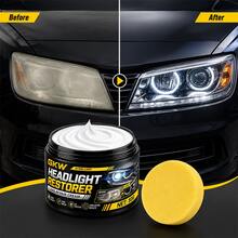 GKW Car Headlight Restoration Paste, Yellowing & Oxidation Removal Polishing Compound, Headlight Lens Scratch Repair & Cleaning Agent - 50g+Sponge - View 6