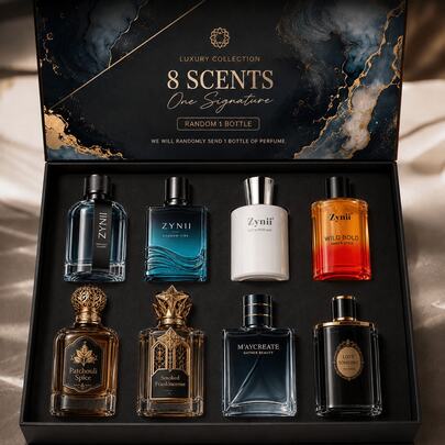8 Styles Available Men'S Perfume Spray, Premium Long-Lasting Fragrance  For Men, Daily Wear & Gift Choice, Randomly Send 1 Bottle, Fresh Scent, Portable Design, Elegant Aroma For Work, Travel, Dates And Special Occasions