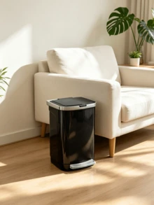 26L Pedal‑Operated Trash Can‑No Manual Lid Lifting, Trash Can With Lid, Sealed Odor‑Proof Design, Easy To Clean, Sturdy And Durable, Suitable For Kitchen, Bathroom, Living Room And Office - Multiple Specifications - View 7