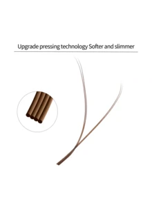 XIUSUZAKI 12Rows Brown Lashes YY Fairy Eyelashes Extension D Curl Pre-Made Eyelash Cluster Natural Look Individual Lashes Elongated Winged Lashes Suitable For Professional Eyelash Cluster Travel, Gifts, Parties, Cosplay - D - View 6