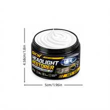 GKW Car Headlight Restoration Paste, Yellowing & Oxidation Removal Polishing Compound, Headlight Lens Scratch Repair & Cleaning Agent - 50g+Sponge - View 9