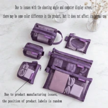 6pcs Mesh Zipper Storage Bags, Portable Travel Coin Pouches, Suitable For Data Cables, Earphones, Phone Accessories, Digital Storage, Makeup Bags, Transparent Mesh Coin & Miscellaneous Storage Bags, Back To School Supplies,Back To School - Multicolor - View 4