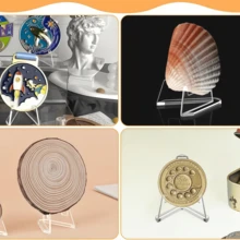 50pcs/25pcs/10pcs Multi-Purpose Transparent Display Stand, Thick Solid Backboard Triangular Stable Structure, Compact Size For Easy Placement, Suitable For Displaying Coins, Commemorative Coins, Trading Cards, Sports Cards And Other Cards - Multicolor - View 9
