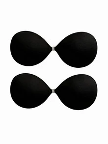 1/2 Pairs Front Buckle Self Adhesive Push Up Bra, Strapless Invisible Pasties For Small Bust, Matching Camisole Dresses, Bikinis - Multicolor - View 19