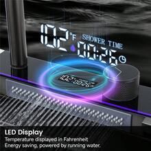 LY Lava-platos de cocina: un lava-platos de estilo moderno con salida de agua tipo cascada, que incluye un grifo mezclador tres en uno, un grifo con filtro, una pantalla LED, un dispensador de jabón líquido, una conexión para lavavajillas y un panel de control tipo piano.(75 cm x 45 cm x 21 cm) - Gris arma - Ver 8