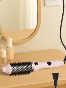 GENAI Electric Thermal Brush, Straight & Curling Two-In-One + Negative-Ion Care And Anti-Frizz With Fast Heating And Stable Temperature, Hair Straightening Brush For Daily Home Styling, Travel Friendly, Salon-Quality Results, Perfect Holiday Gift - US A Type Plug(110-127V) - View 11