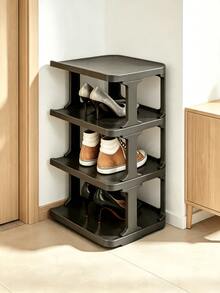 4‑Tier Narrow Shoe Rack‑Vertical Stackable Shoe Storage Organizer, Easy To Assemble, Space‑Saving Corner Shoe Shelf, Suitable For Entryway, Hallway, Bedroom And Dormitory - Multiple Specifications - View 5