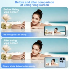 Vlog Selfie Monitor Screen Compatible With IPhone And Android Rear Camera, Wireless Transmission, 3.97-Inch Screen, Suitable For Social Media Platform Live Streaming, Vlog Kit, Magnetic Case, Vlog Screen - With Remote Control - View 7