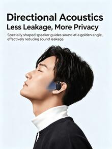 V30i Open-Ear Wireless Earbuds, Lightweight & Comfortable Design, Ergonomic Ear-Hook Fit, Powerful Bass, 36-Hour Long Battery Life, Bluetooth 5.3, App Control, HD Call Headset - View 5