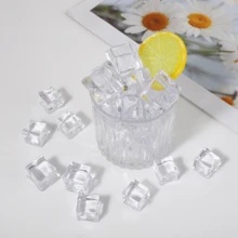 30pcs Clear Acrylic Ice Cube Decorations For Decor, Photography Props, DIY Crafts, Party Favors, Gift Bag Fillers - Multicolor - View 2