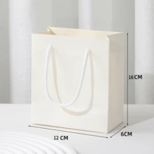 1/5pcs Pink & White Gift Tote Bags With Handles, Elegant Paper Gift Bags, Suitable For Wedding, Bridal Shower, Mother's Day, Birthday, Durable & Lightweight Kraft Paper Packaging, Perfect For Small Gifts, Party Supplies, Halloween, Christmas, Gift Wrapping - Multicolor - View 13