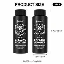 Bộ 2 chai bột tạo phồng tóc BUNEE Styling Volumizing Powder 20g màu đen, độ giữ nếp trung bình, không gây cứng tóc, tăng hiệu ứng thị giác độ phồng tóc nhanh chóng, dễ tạo kết cấu, phù hợp đi làm, hẹn hò, chụp ảnh và nhiều dịp khác - Phấn hồng bồng bềnh - Xem 6