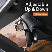 Car Rear Seat Observation Mirror, Helps Reduce Blind Spots, Compatible With Sedans And SUVs - A - View 6