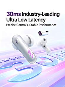VR P10 Wireless Gaming Headset, Low Latency Bluetooth Earbuds, 2.4GHz + Bluetooth Dual-Mode Connection, Compatible With Switch/PS5/PS4/PC/VR, 30ms Ultra-Low Latency, Long Battery Life, White Gaming Headset - View 7