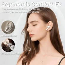 Earbud TWS Bluetooth Nirkabel dengan Peredam Kebisingan, Kualitas Suara Stereo HiFi, Casing Pengisian Daya Nirkabel, Desain In-Ear Tahan Air, Cocok untuk Perjalanan, Kebugaran, Aktivitas Luar Ruangan, dan Penggunaan Sehari-hari - A - View 5