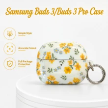 Fresh Floral Cluster 系列 Galaxy Buds 3 Pro 耳機保護殼,甜美少女風 - 彩色 - 查看 24