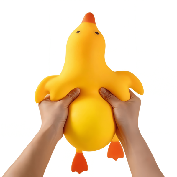 1pc Duck Stress Relief Toy Adult Stress Ball Mini Glitter Duck Squeeze Fun Animal Ball Cute Birthday Party Office Christmas Gift Stocking Stuffer ADHD Autism Anxiety--Squishy-Squishys-Squishies-Squishy Toys-Crunchy Squishy