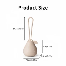 1pc Cute Pear-Shaped Silicone Pacifier Storage Box, Multi-Purpose Portable Travel Organizer, Suitable For Newborn Boys And Girls, Christmas Birthday Baby Shower Gift - Multicolor - View 5