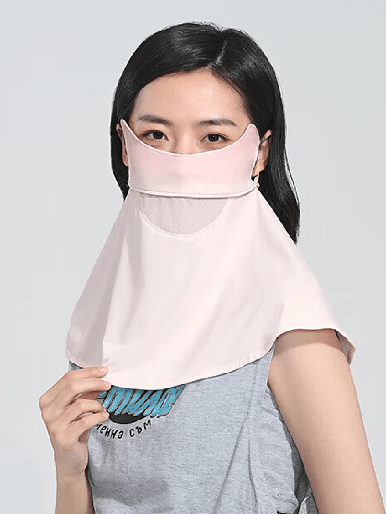 CAMEL CROWN Women's 7A Antibacterial UPF50+ Sun Protection Face Mask, Hyaluronic Acid Ice Silk Cool Touch UV Protection Summer Neck Gaiter - Smoky Red Bean Paste - View 1