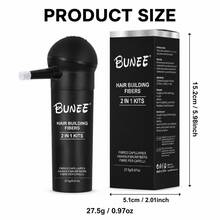 BUNEE Hair Thickening Fiber Powder 27.5g + Precision Applicator 2pcs Set, Multiple Colors Available, Suitable For Hairline, Parting And Crown Area - Multicolor - View 7