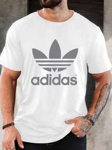 Men's Pure Cotton Short Sleeve T-Shirt Casual Everyday Basic Comfortable Breathable Summer Classic Fit Tee - 白色 - 查看 7