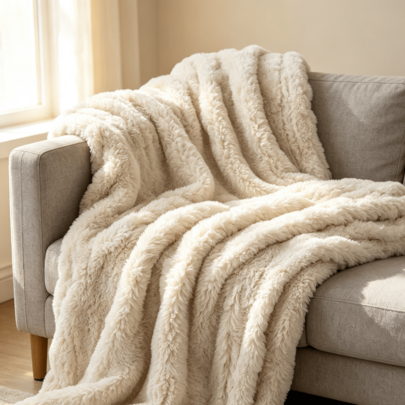 Beigefarbene Wärmedecke, 150 * 200 cm, eine dicke, flauschige Fleecedecke, weich wie eine Wolke und atmungsaktiv, eignet sich als Sofadecke und Bettüberwurf und ist das ideale Geschenk für Frauen
