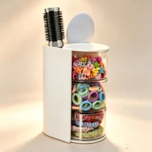 Caja de almacenamiento multifuncional de escritorio con diseño de compartimentos, adecuada para brochas de maquillaje - Multicolor - Ver 7