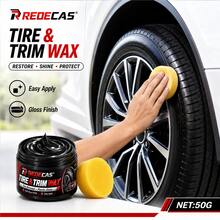 Tire Plastic Leather Polishing Wax, Multi-Surface Repair And Gloss Restoration Car Care Agent - 1pc+sponge - View 3